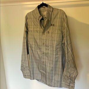 Under Armour Men's Gray Plaid Raincoat